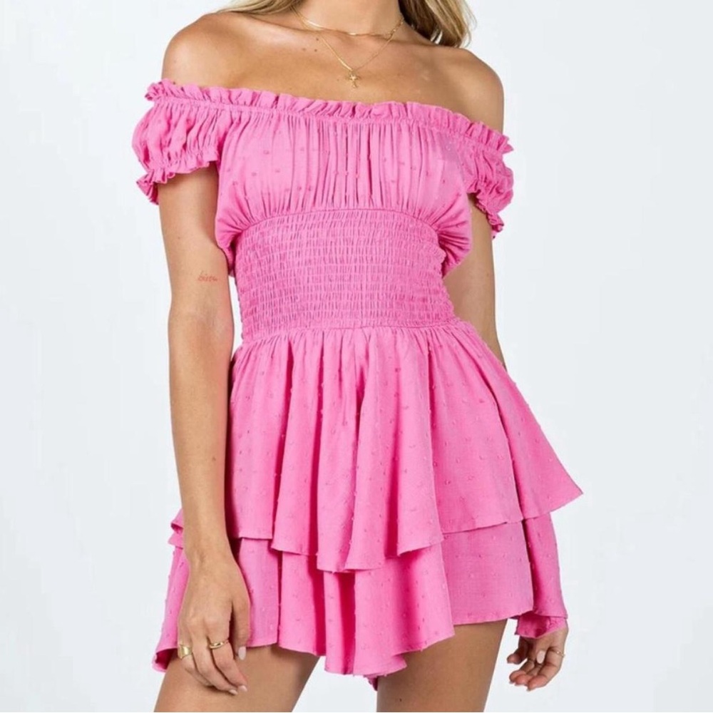 Princess Polly Vibrant Pink Smocked Dress